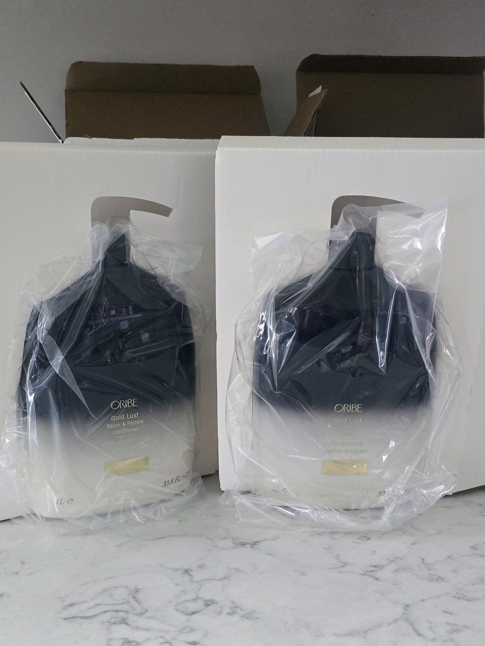 Brand NEW Oribe Gold Lust Repair & Restore Shampoo & Conditioner — LITER SIZES - Picture 2 of 6